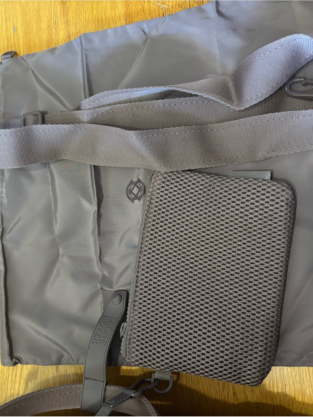 Dagne Dover Landon Neoprene Carryall Medium in Dune - Picture 7 of 11